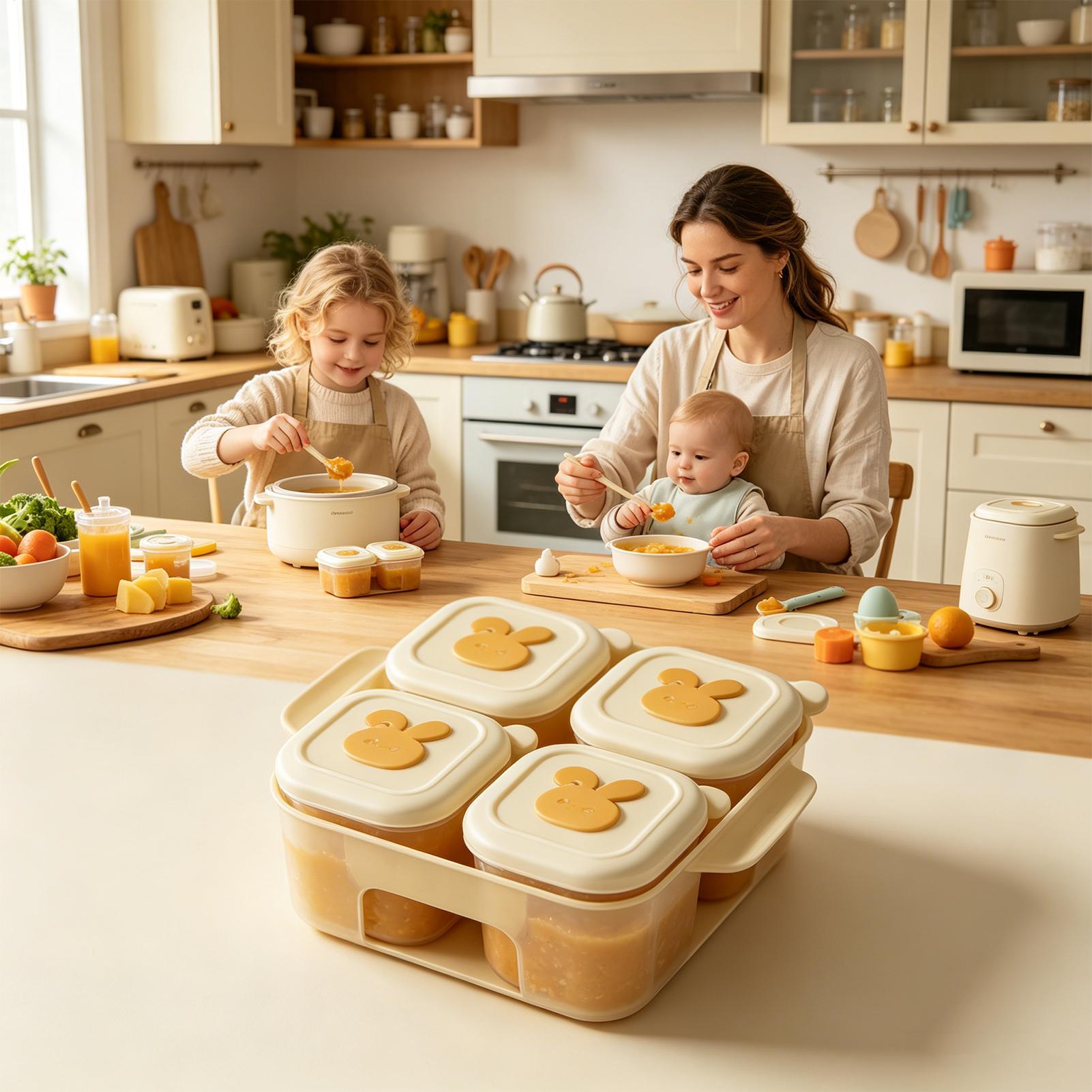Baby Food Freezer Tray - Food Freezer Tray With Lid Child
