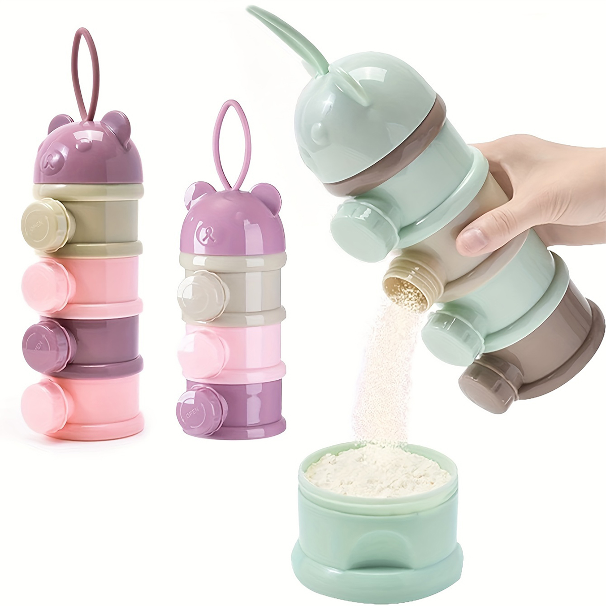 Baby Food Pouches - Large Capacity Baby Milk Powder Container