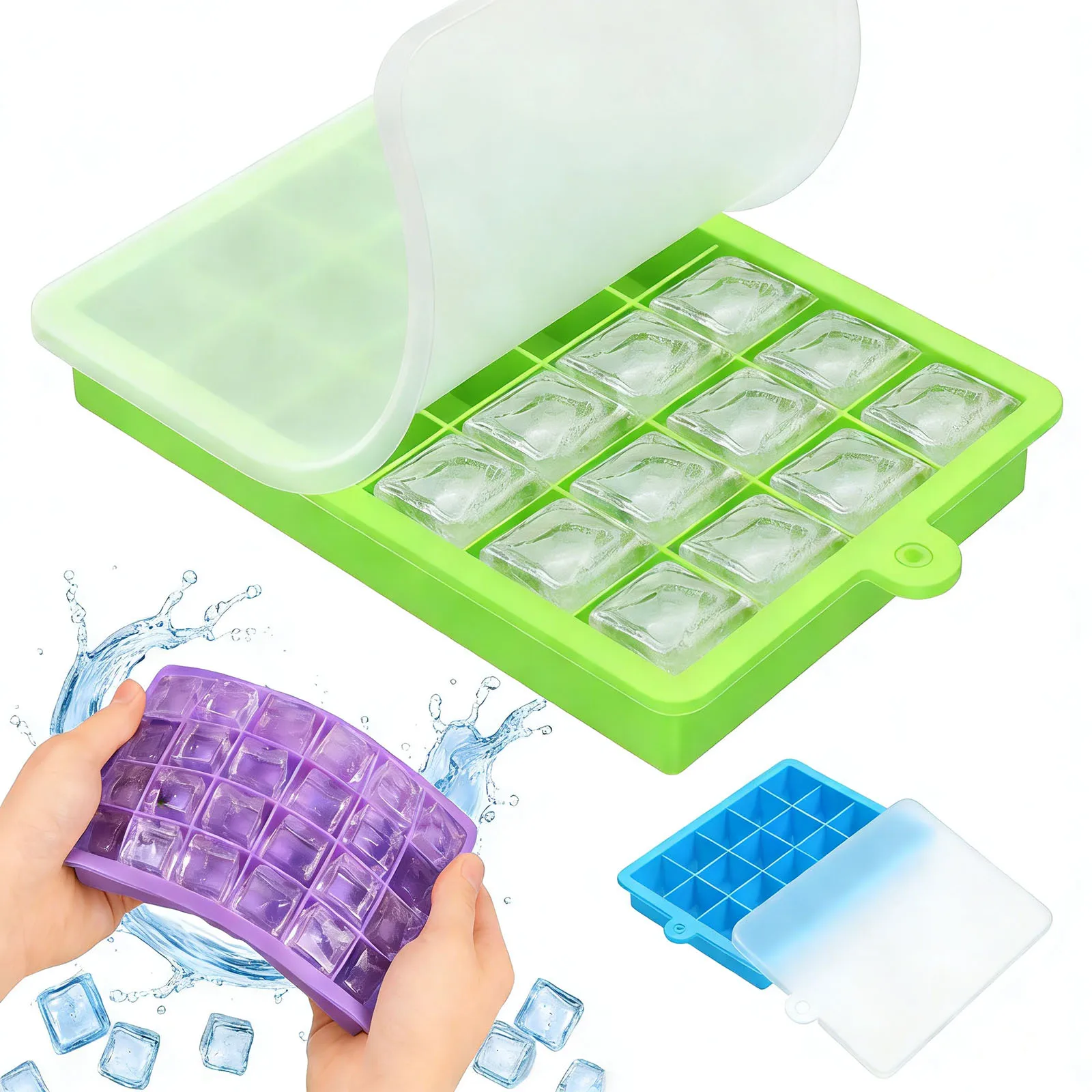 Baby Food Freezer Tray - Silicone Ice Cube Tray Easy Release