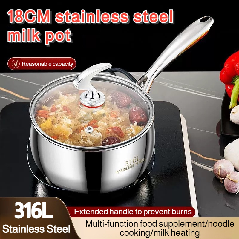 Baby Food Instant - Stainless Steel Small Soup Pot Instant