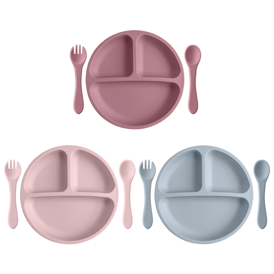 Baby Food Freezer Tray - 3PCS Children's Tableware Set Baby Eating