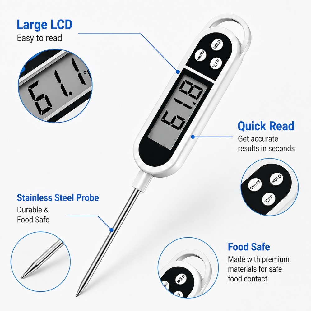 Kitchen Digital Thermometer Pr - Baby Food Age review and price