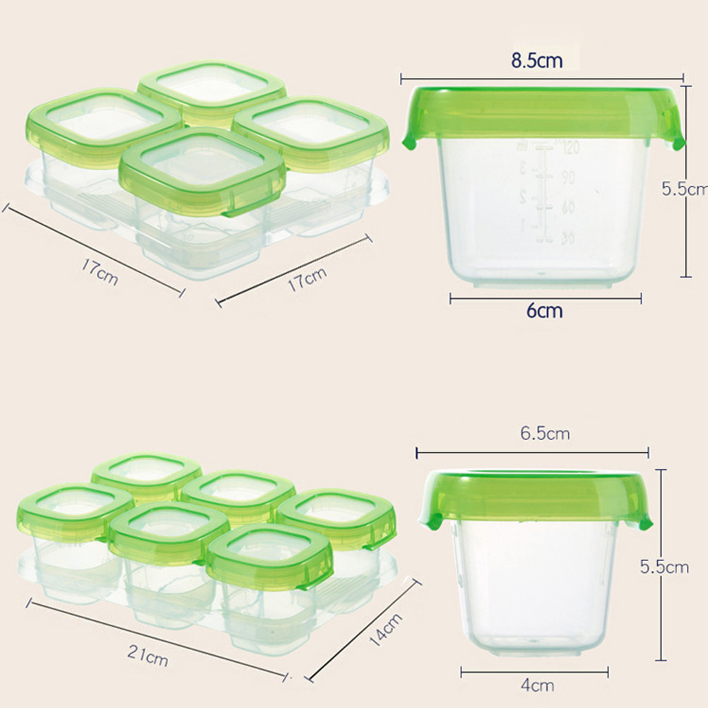 6Pcs Portable Fresh-Keeping Fo - Baby Food Freezer Tray review and price