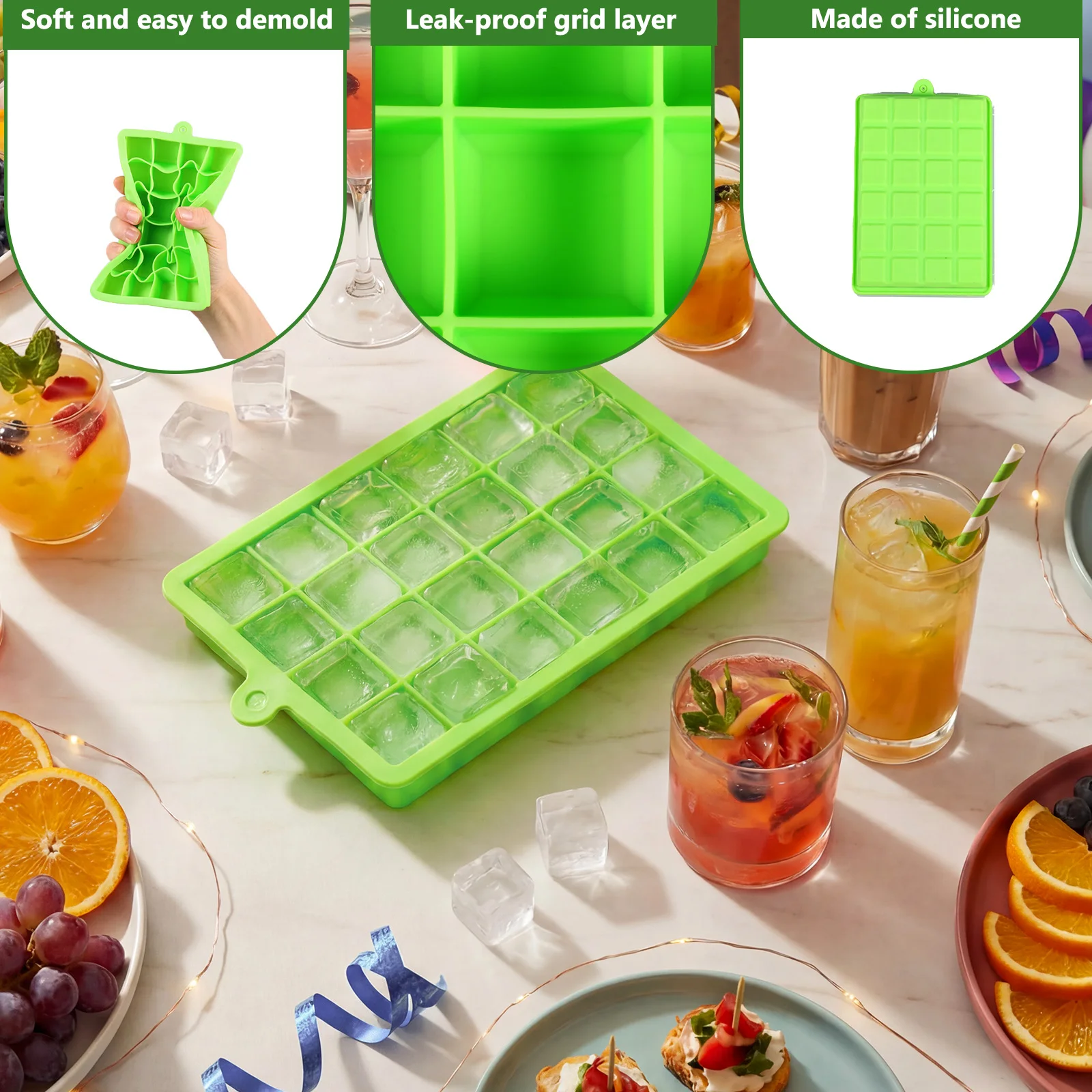 Silicone Ice Cube Tray Easy Re - Baby Food Freezer Tray review and price