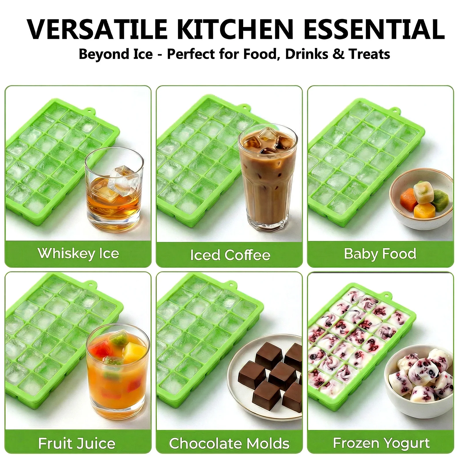 Silicone Ice Cube Tray Easy Re - Baby Food Freezer Tray review and price