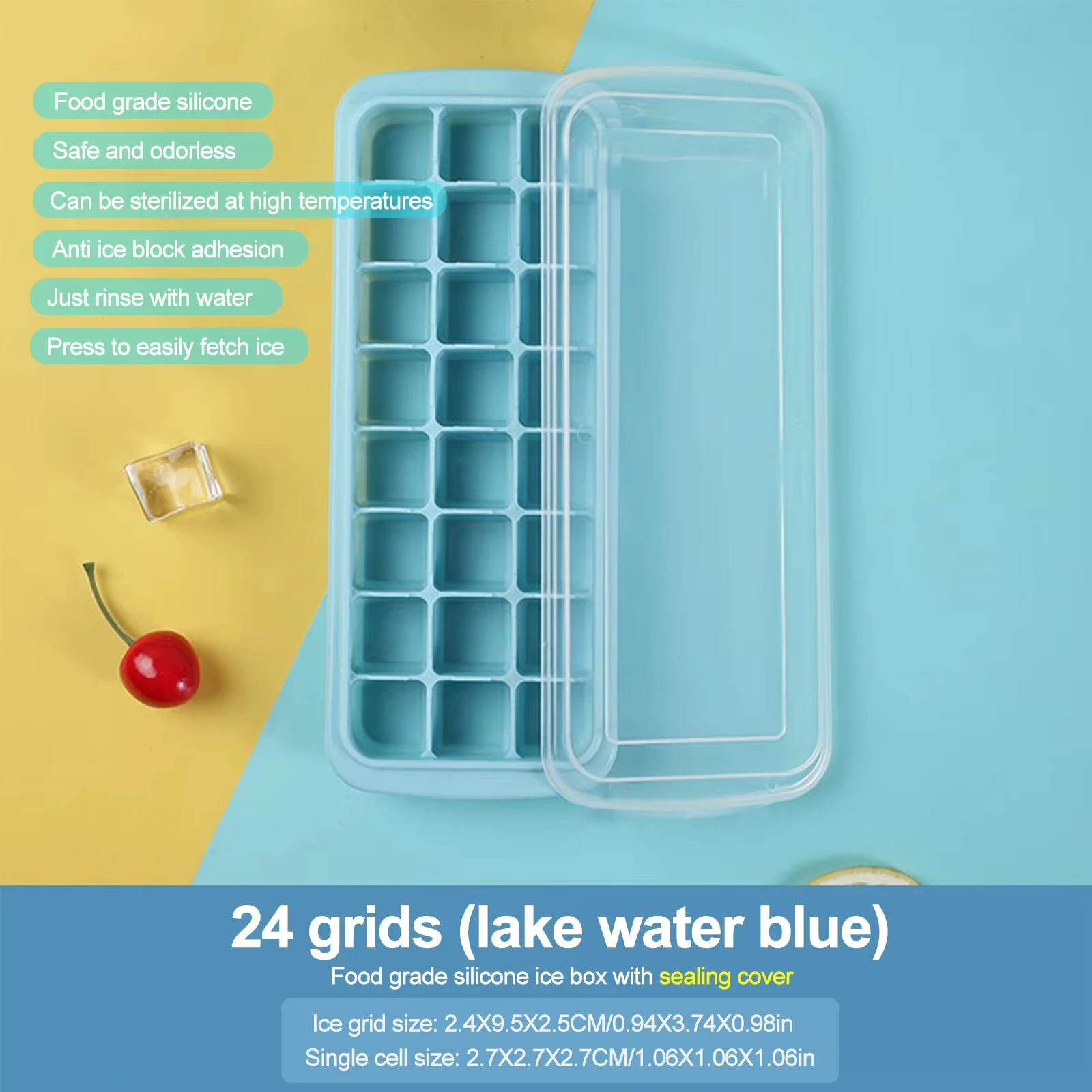 Silicone Ice Cubes Tray with L - Baby Food Freezer Tray review and price