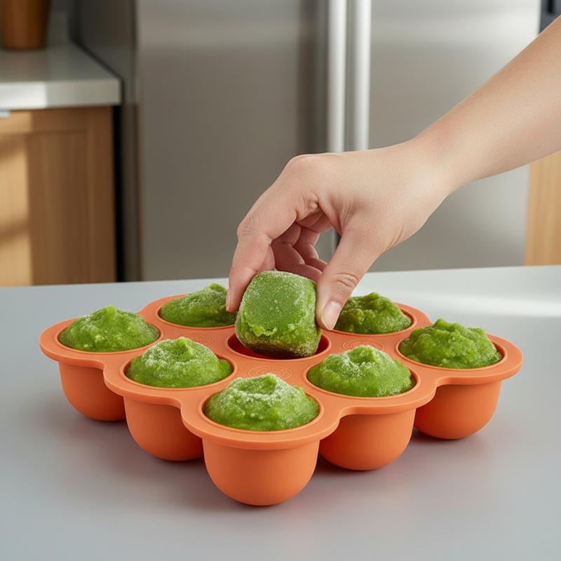 Baby Food Silicone Container 9 - Baby Food Freezer Tray review and price