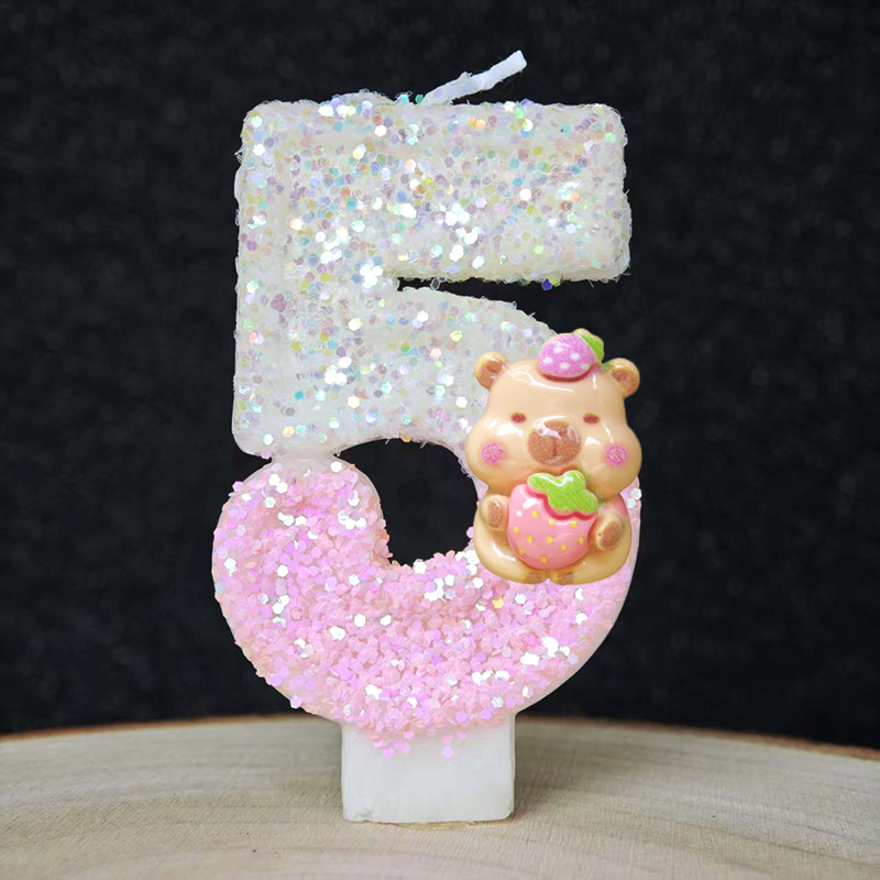 New Capybara Candles Cake Deco - Baby Food Kids review and price
