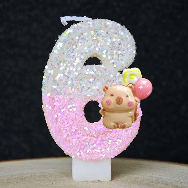 New Capybara Candles Cake Deco - Baby Food Kids review and price