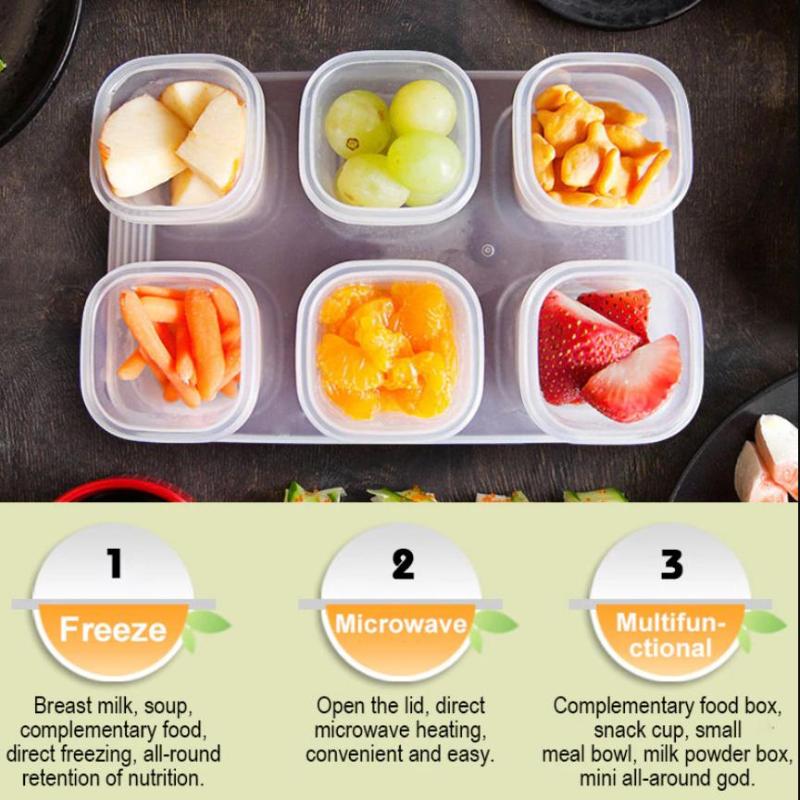 4/6pcs Baby Food Freezer Stora - Baby Food Freezer Tray review and price