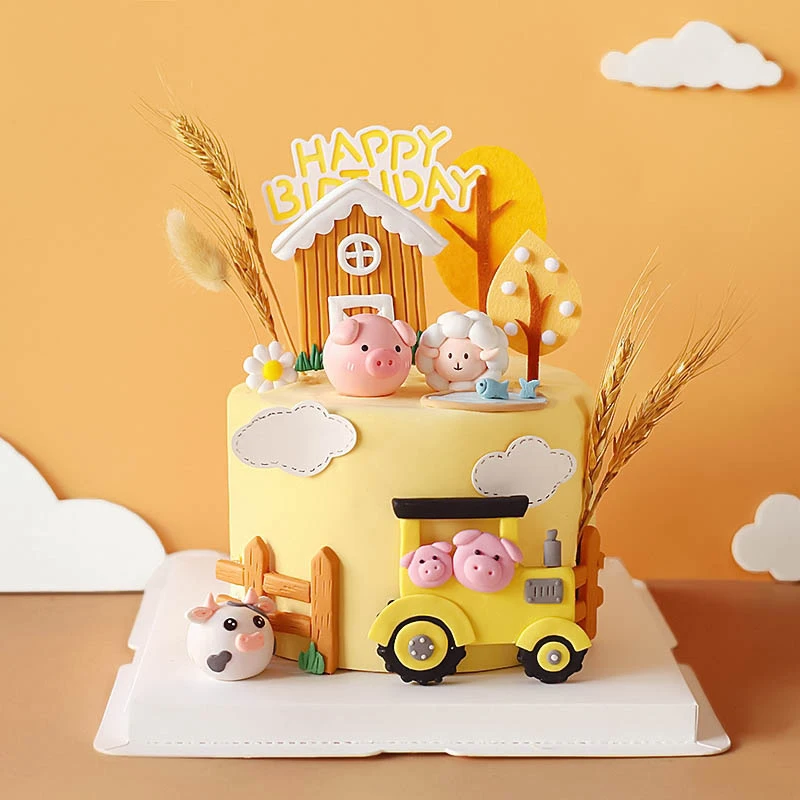 Happy Birthday Cake Topper Far - Baby Food Kids review and price
