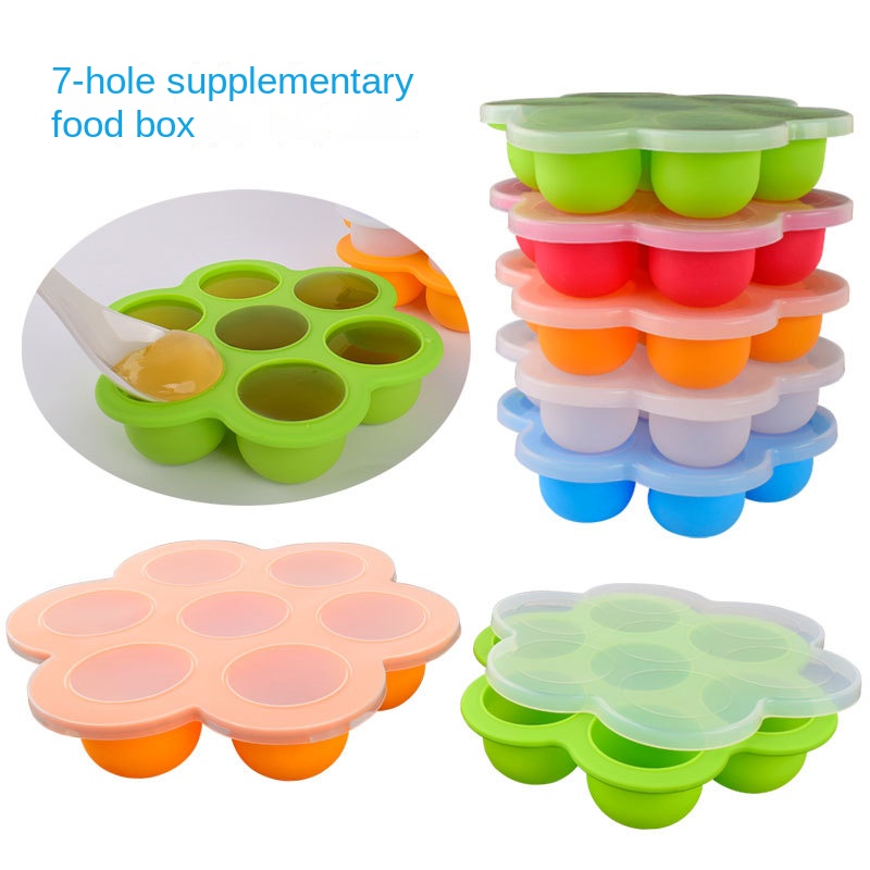7 Holes Reusable Silicone Baby - Baby Food Freezer Tray review and price