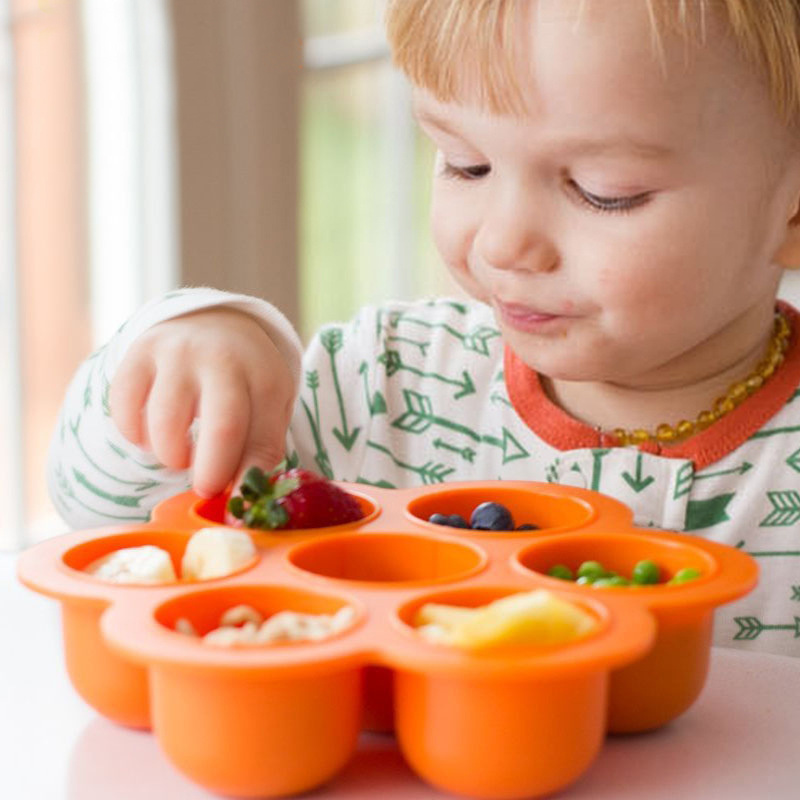 7 Holes Reusable Silicone Baby - Baby Food Freezer Tray review and price