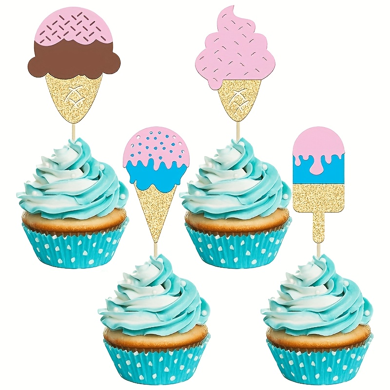 12Pc Glitter Ice Cream Cupcake - Baby Food Dessert review and price