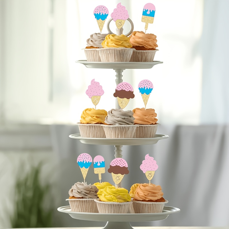 12Pc Glitter Ice Cream Cupcake - Baby Food Dessert review and price